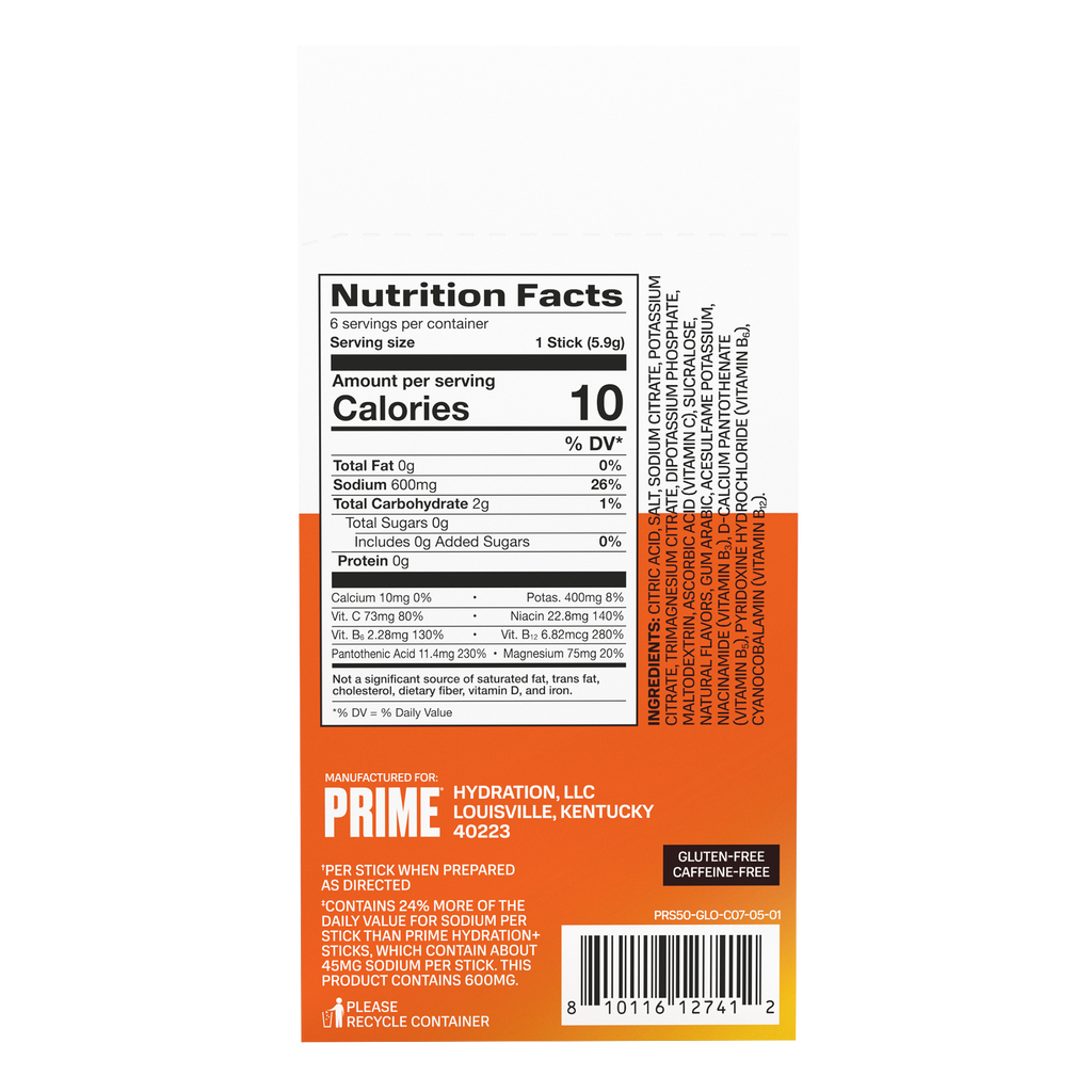 Rapid Rehydration Sticks - Glacier Orange